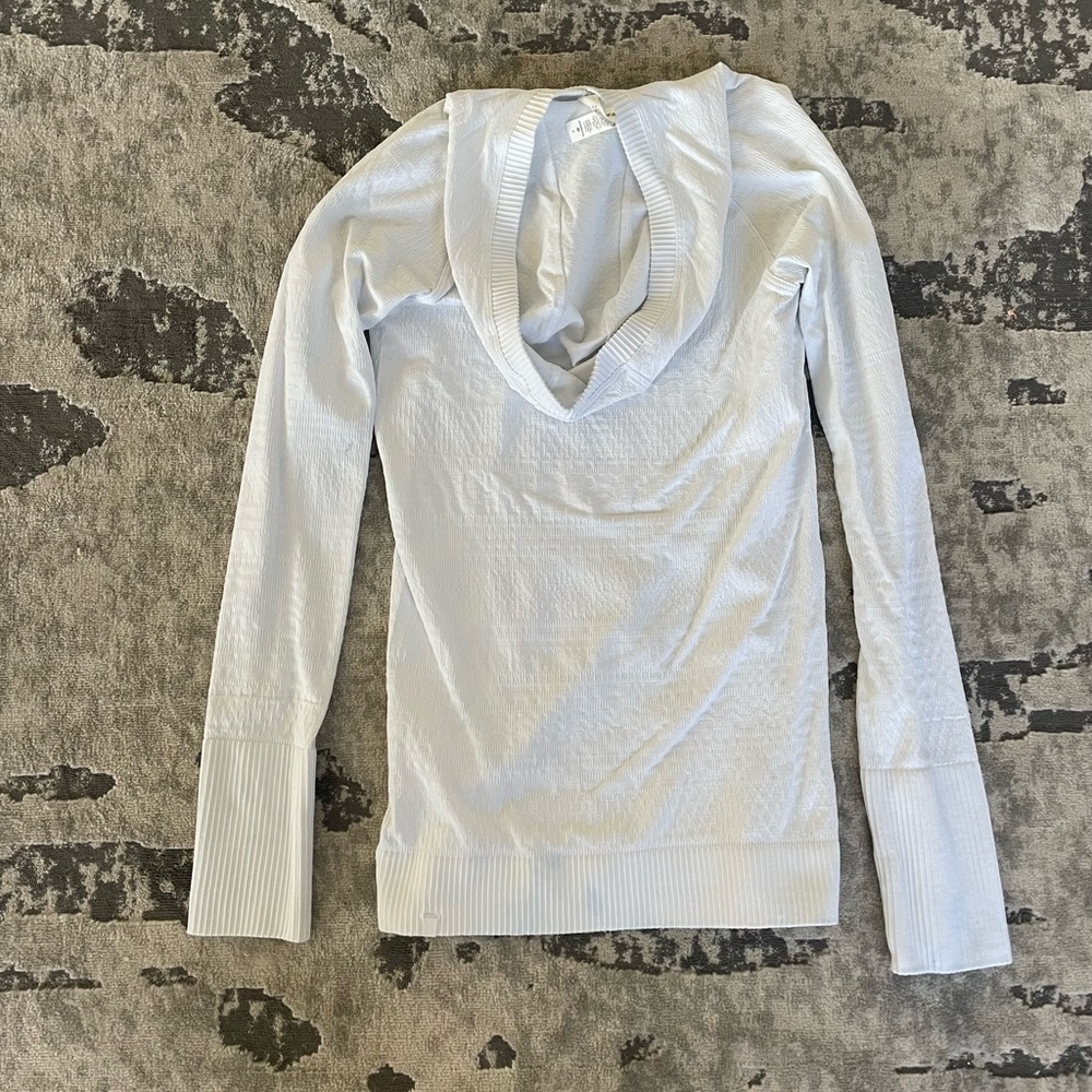 Lululemon White Hooded Top